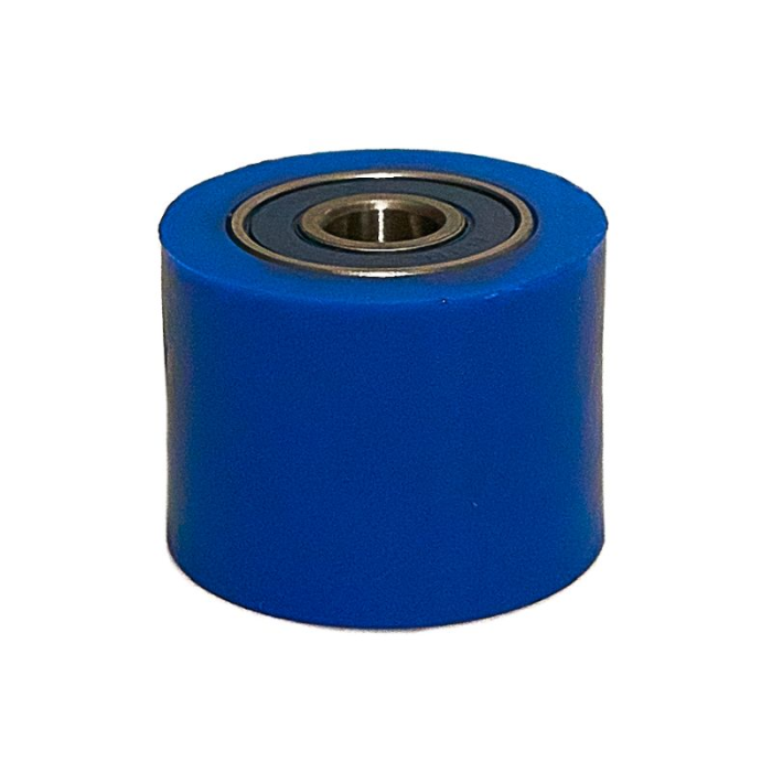 JR grandinės rolikas 32MM mėlyna (su guoliais)