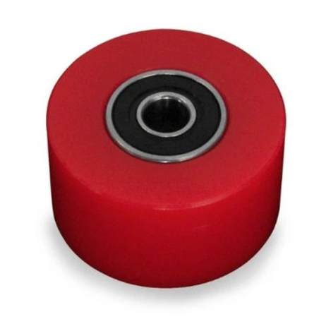 JR chain roller 42MM red (with bearings)