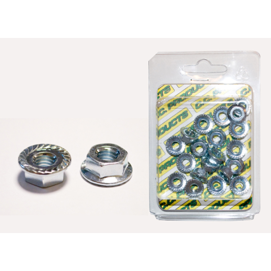 CC nuts with skirt M6 (20pcs.) (1083-005) (CC PRODUCTS)