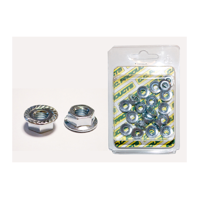 CC nuts with skirt M6 (20pcs.) (1083-005) (CC PRODUCTS)