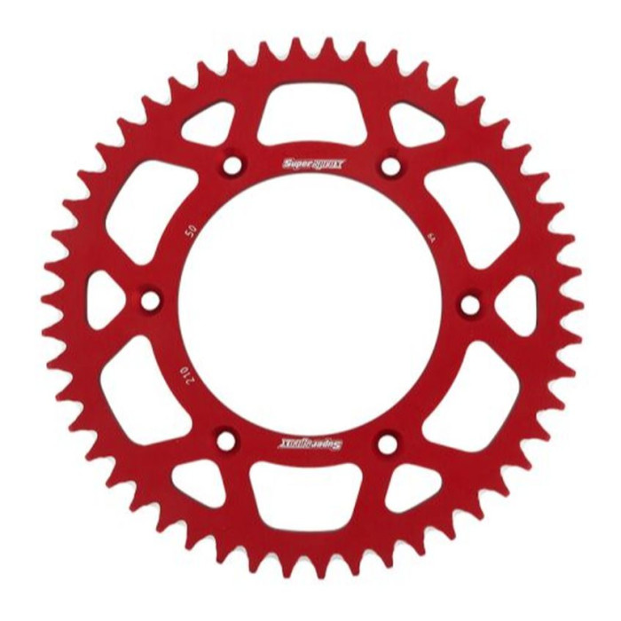 SUPERSPROX rear sprocket aluminum 7075-T6 289 48 HONDA CR/CRF '83-'16 (JTR210.48) color red