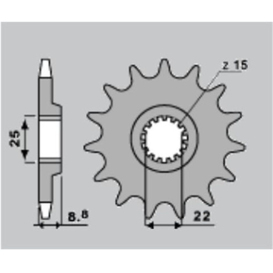 JR rear sprocket 702 51 GAS-GAS/HUSQVARNA