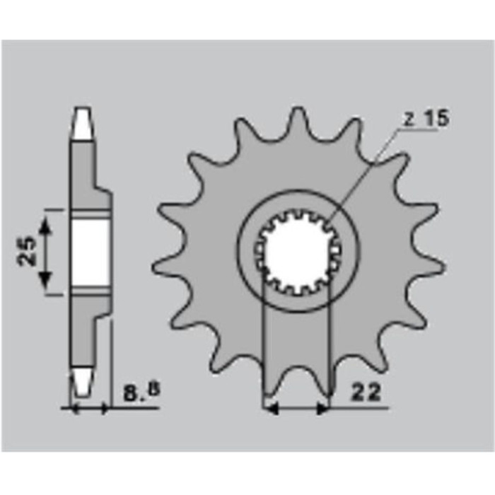 JR galinė žvaigždė 702 51 GAS-GAS/HUSQVARNA