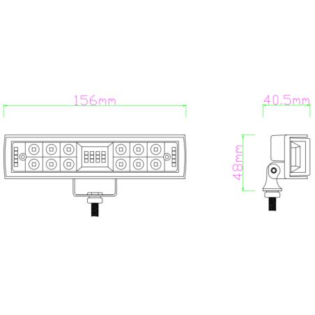 Kinwons additional lighting (LEDBAR) 24x3w 10x3w
