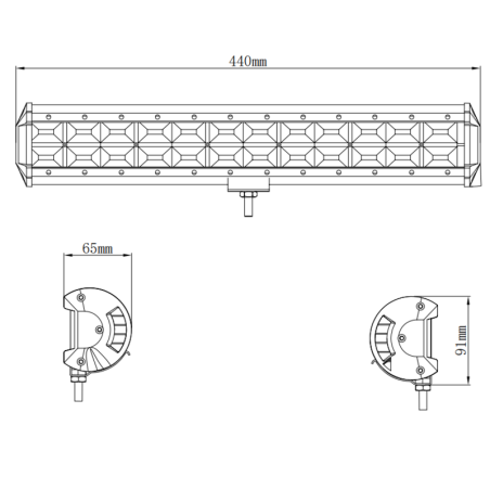 Kinwons papildomas apšvietimas (LEDBAR) 10-30V 288W