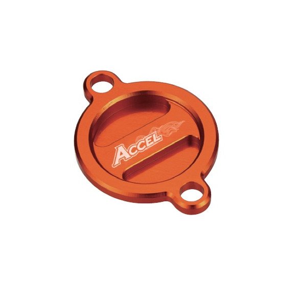 ACCEL oil filter cover KTM EXC 400/450/530 '08-'11, SXF 450/505 '07-'12, SXF 350 '11-'19 color orange