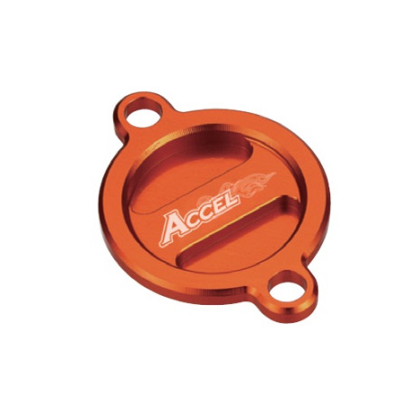 ACCEL tepalo filtro dangtelis KTM EXC 400/450/530 '08-'11, SXF 450/505 '07-'12, SXF 350 '11-'19 spalva oranžinis