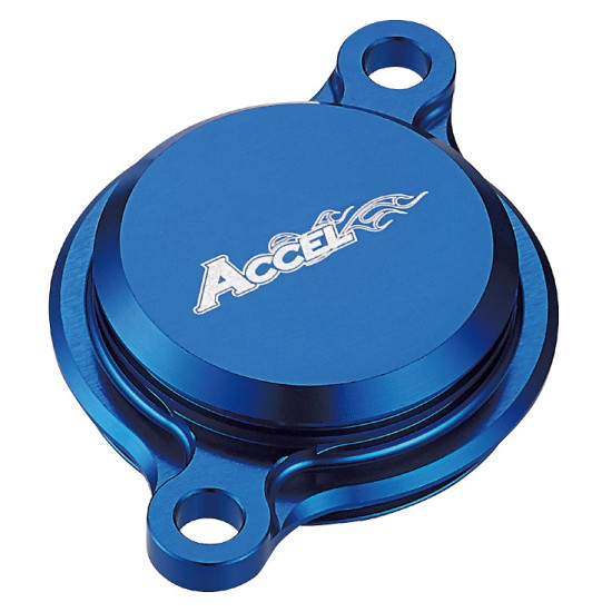 ACCEL oil filter cover YZF 250 '14-'17, YZF 450 '10-'16, WR 250F '15-'17, WR 450F '16, color blue