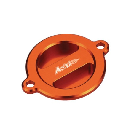 ACCEL nuolaida tepalo filtro dangtelis KTM EXC 450/500 '12-'16 spalva oranžinis