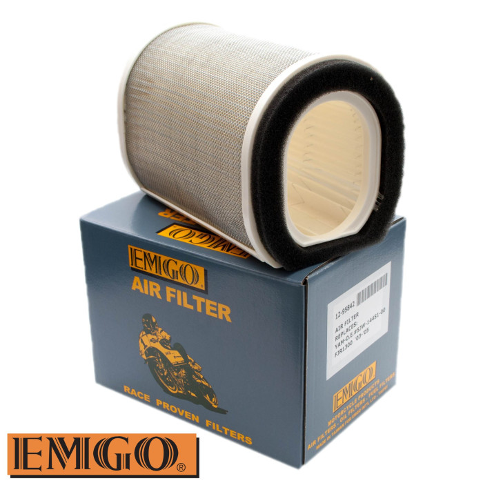 EMGO the air filter YAM 1300 FJR 1300 01-18, XVS 1300 A MIDNIGHT STAR 14-15 (HFA49-14 (5JW-14451-00) (Y4245) is replaced by the