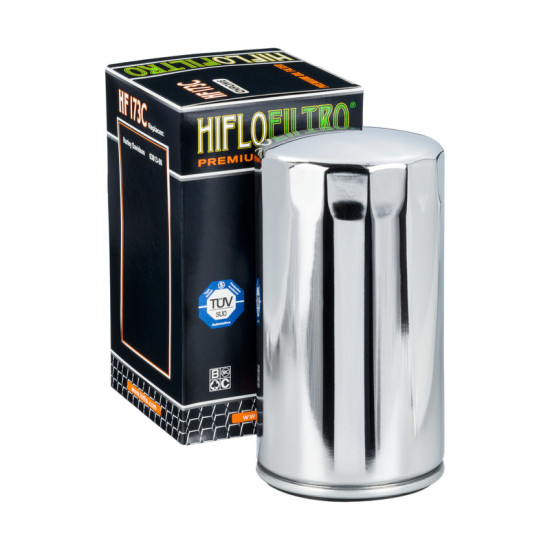 HIFLO oil filter HF173C HARLEY-DAVIDSON EVO (chrome) (20)