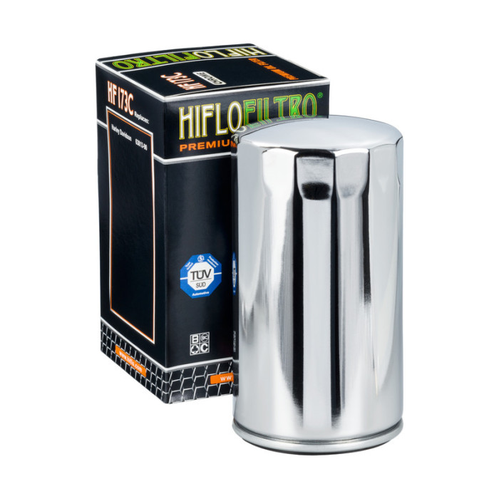 HIFLO oil filter HF173C HARLEY-DAVIDSON EVO (chrome) (20)