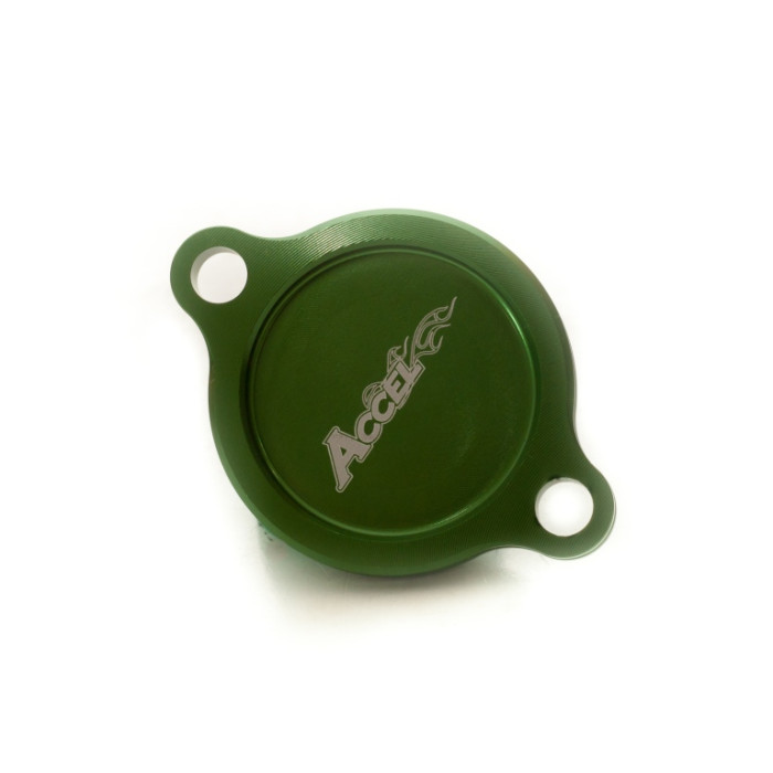 ACCEL discount oil filter cover KAWASAKI KXF 250 '05-20 color GREEN