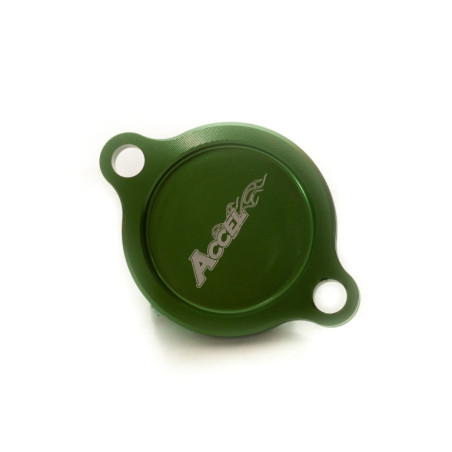 ACCEL nuolaida tepalo filtro dangtelis KAWASAKI KXF 250 '05-20 spalva ZIELONY