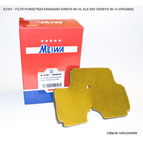 MIW (MEIWA) oro filtras KAWASAKI ER6F/N 06-10, KLE 650 VERSYS 06-14 (HFA2606)