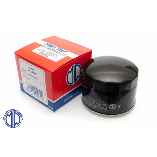 MIW (MEIWA) oil filter BMW K1200/1300, S1000RR, F650/700/800 GS 07-16 (HF160)