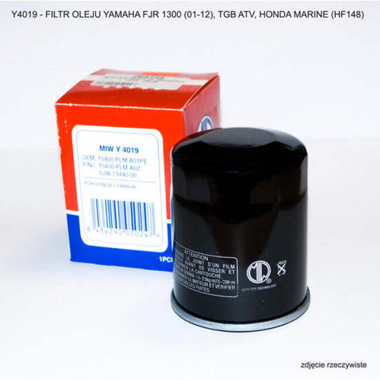 MIW (MEIWA) tepalo filtras YAMAHA FJR 1300 (01-12), TGB ATV, HONDA MARINE (HF148)